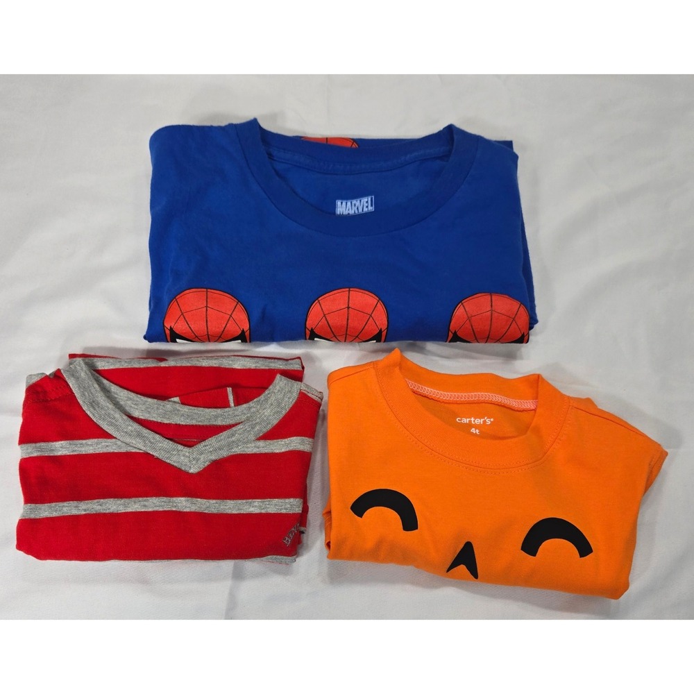 Carter's Marvels Beverly Hills Polo Club Kids Shirts 3T-4T-Youth 14/16 Lot of 3